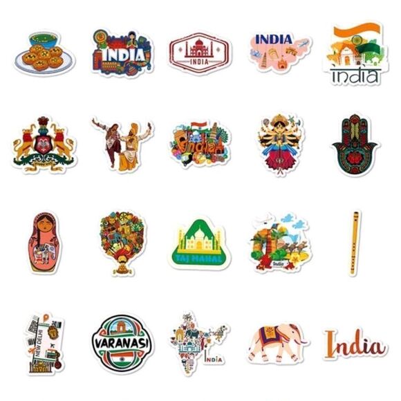 INDIA Assorted Stickers 🇮🇳 - Picture 3 of 4